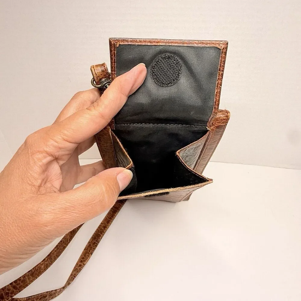 Vintage Rolf’s Wilderness Collection Distressed Cowhide Macro Organizer Bag